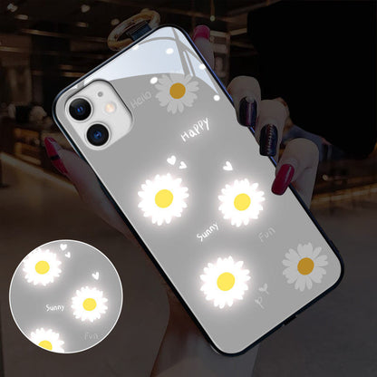 Compatible avec Apple, coque IPhone de protection à flash lumineux arrière.