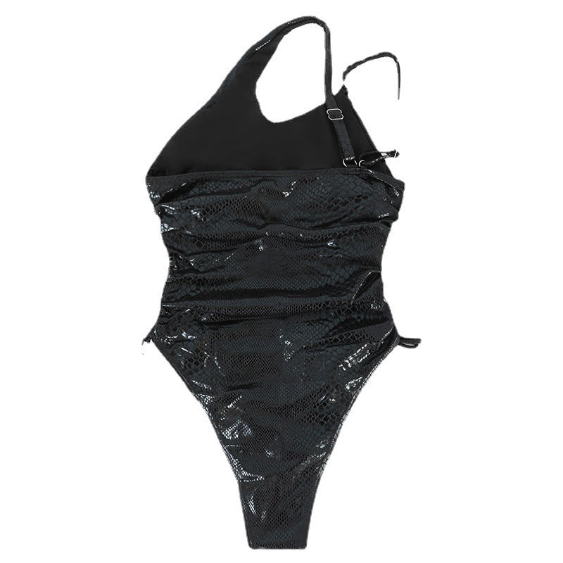 Maillot de bain une pièce Maillot de bain asymétrique une epaule femme DesignerShop