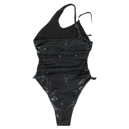 Maillot de bain une pièce Maillot de bain asymétrique une epaule femme DesignerShop