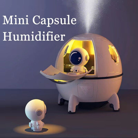 Humidificateur portable de bureau USB astronaute espace humidificateur d’air diffuseur 220ML avec lumière led colorée cadeau décoration utile